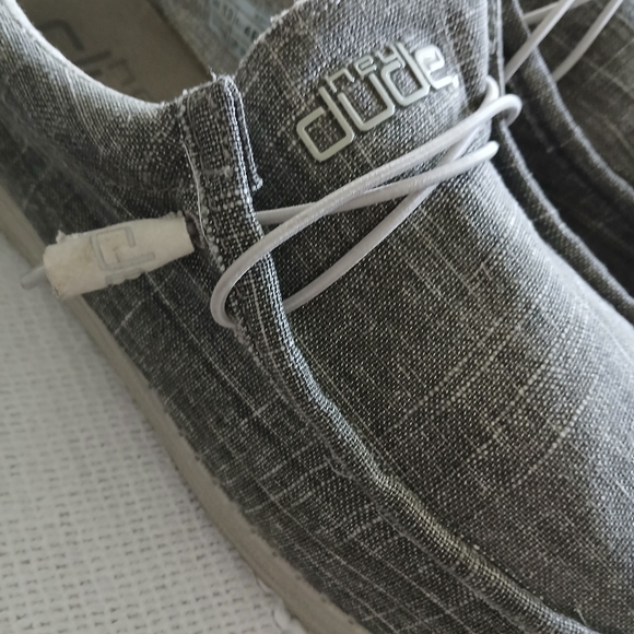 Hey Dude Wally Ash Crosshatch Size 13 Men's Slip On Shoes - Picture 8 of 14